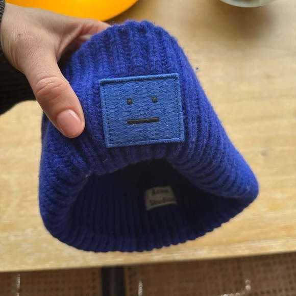 Acne Studios Royal Blue Knit Beanie - Picture 3 of 3